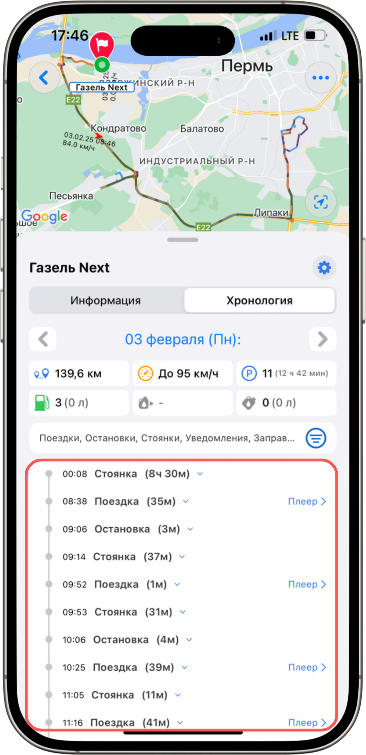 Несгруппированная хронология